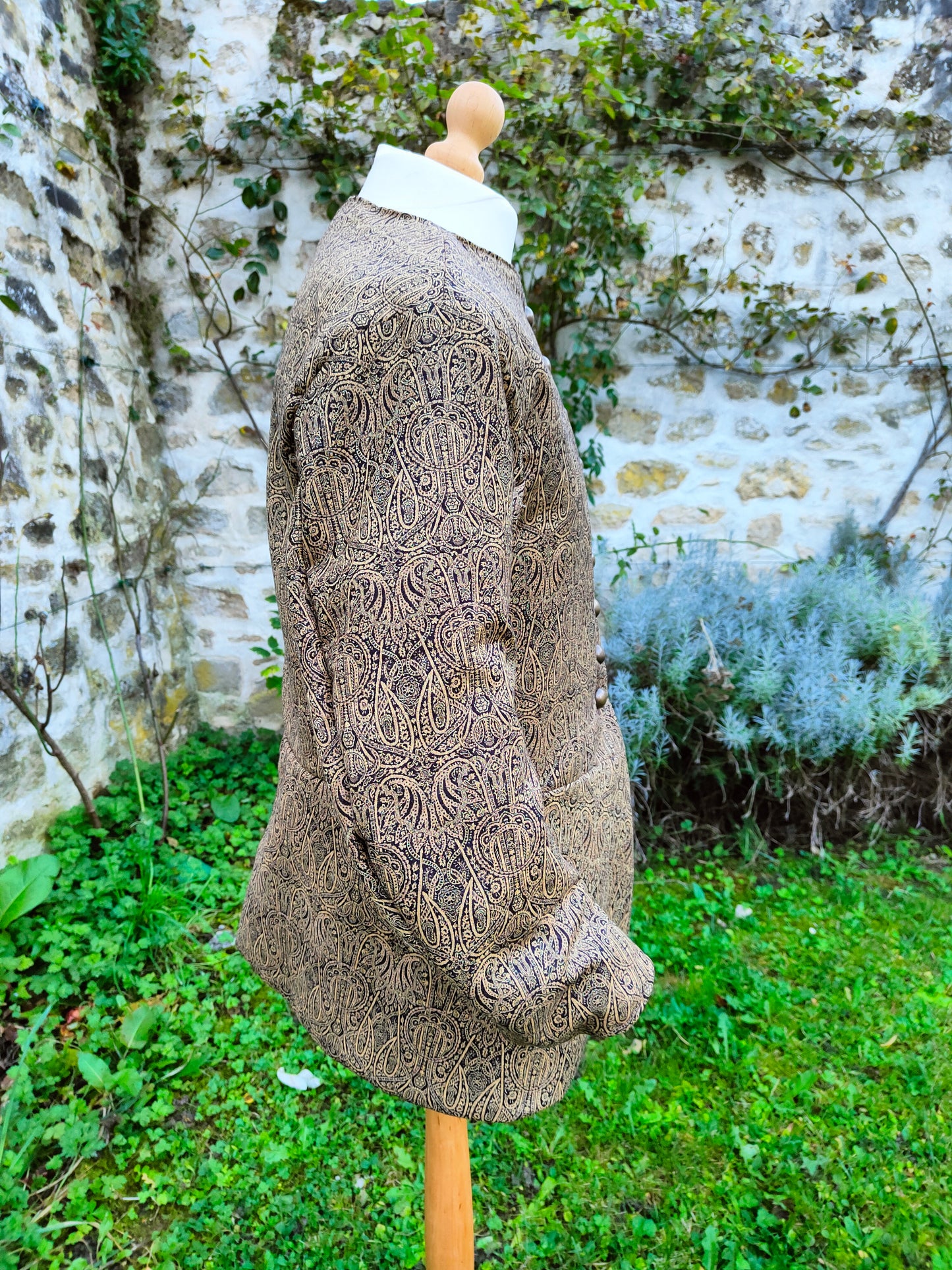 Veste médiévale XVème siècle, en cachemire, pour homme, doublet médiéval, pourpoint