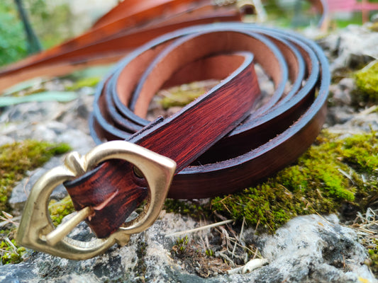 Ceinture médiévale ou viking en cuir pour homme ou femme