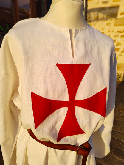 Tabard de Templier en lin